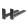 SL-02 bracket, for a microwave oven, adjustable, up to 40 kg, 313-413 mm, metallic, black