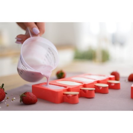 Form for ice cream “Eskimo in the glaze”, silicone, 18.5 × 12.3 × 2.5 cm, 4 cells, color mix-10