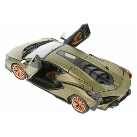 BBURAGO Lamborghini Sian FKP 37, Die-Cast, 1:24, opening doors, green color-2