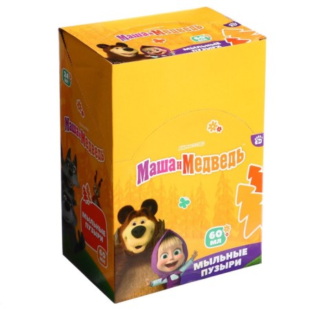 Soap bubbles "Masha and the Bear" flask in a thermal switch, 60 ml-1