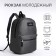 A backpack with a zipper, an outer pocket, the color is gray