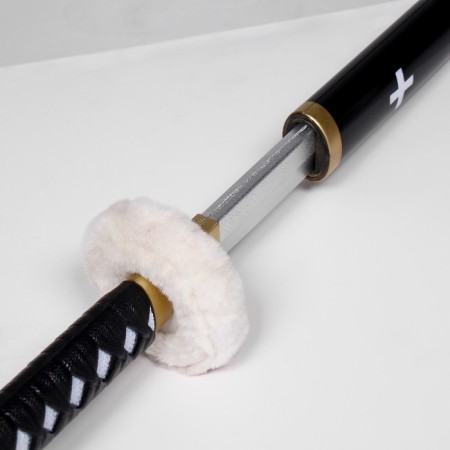 Souvenir weapon "Katana Lo" 102 cm, black with white crosses, polystyrene foam-4