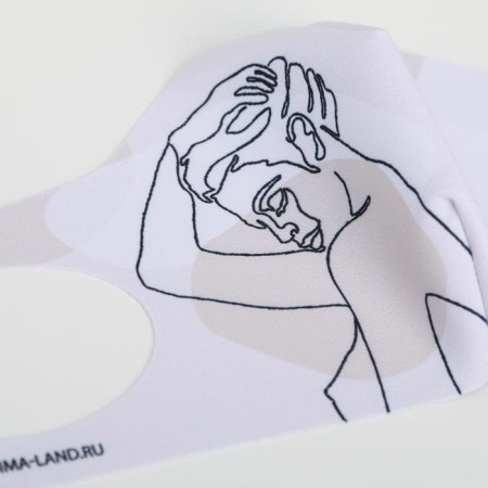 Mask from neoprene reusable, protective, "I- Dream"-3
