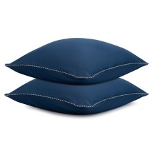 Essential pillowcase set, size 70x70 cm, 2 pcs, dark blue color