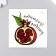 Tattoo on the body color "Pomegranate dawn" 6x6 cm