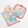 The kitchen set of the shade "Tulips", a take -out 17*17 cm, mitten 26*16 cm, 100% p/e