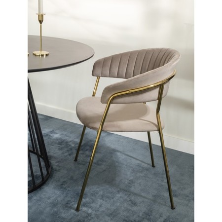 Stefany chair, 515 × 600 × 785 mm, velor, gray color-5