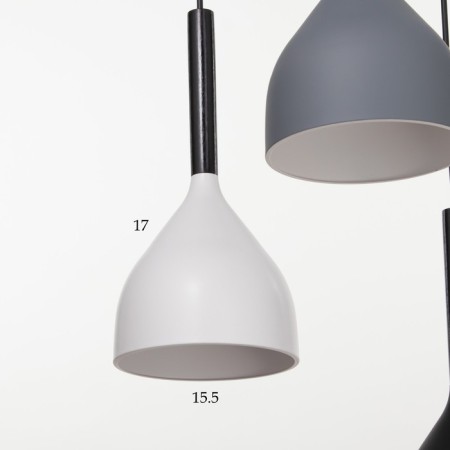 Lamp 2704/3 E27 40W Black-white-gray 30x30x20-90 cm-3