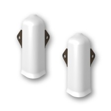Outdoor Lexide angle 80mm with white fasteners (2pcs/blister)