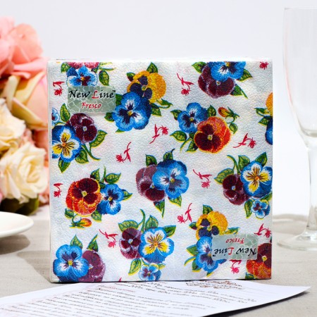 Paper Nev Line Fresco Viola, 2 layers, 33*33 cm, 20 pcs.