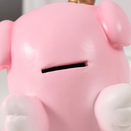 The piggy bank "Pig Princess" height is 14 cm, width 12 cm, length 15 cm.-5