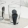 A set of glasses “SNEP” glass, 260 ml, 3 pcs, gray plastic accessory