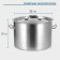 Hanna Knovell stainless steel pan with a lid, 19 l, d = 32 cm, h = 22 cm, wall thickness 0.8 mm