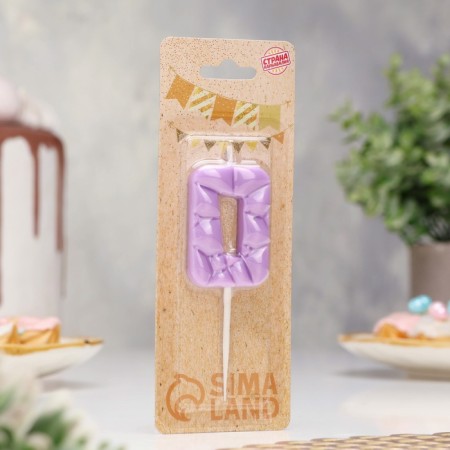 Candle for the cake "ice", number "7, lilac-1