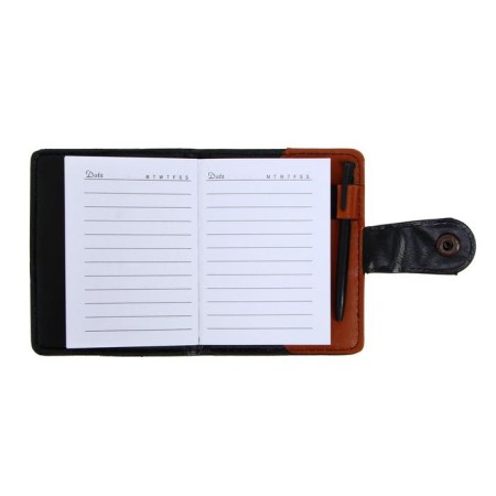 Notebook with A7 handle, 72 sheets to the ruler, Combined PVC cover with a button fastener-2