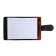Notebook with A7 handle, 72 sheets to the ruler, Combined PVC cover with a button fastener