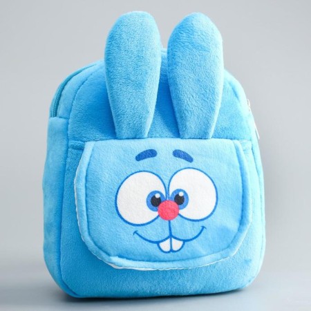 Plush backpack with a pocket, 22 cm x 6 cm x 19 cm "crumbs", mixes-1