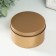 Casket Metal for a candle "Round. Metallic" gold 7.5x7.5x4.2 cm