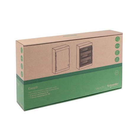 Boxing SE Easy9, 3 rows, 36 modules, hinged, IP40, white, EZ9E312S2Sru-4
