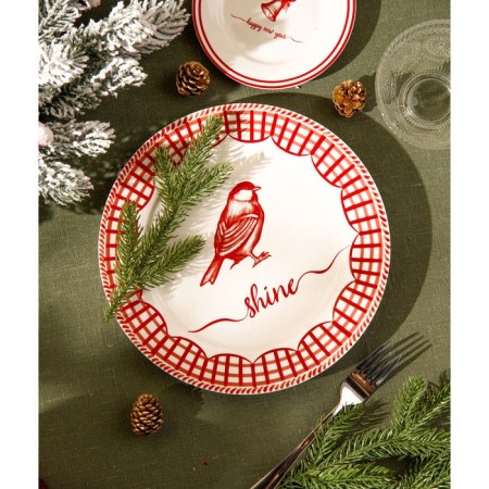New Year's plate SL Home "Great Time", staged, d = 27 cm, porcelain-7