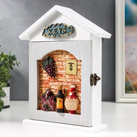 Keywater tree 6 hooks "winemaking" 28x22x6.3 cm mix-1