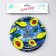 Disposable paper plate Happy Avo Birthday, set 6 pcs, 18 cm