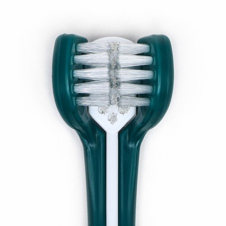 Animal toothbrush 360 degrees, green/white, 17.5 cm-6