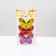 A butterfly for decor and floristry, on a clothespin, plastic, mix, 1 pc., 7.5 x 5 x 1 cm