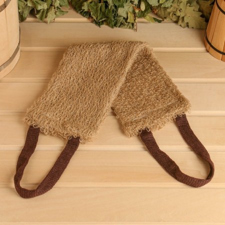 Jute washcloth, tape, 55x12cm, medium
