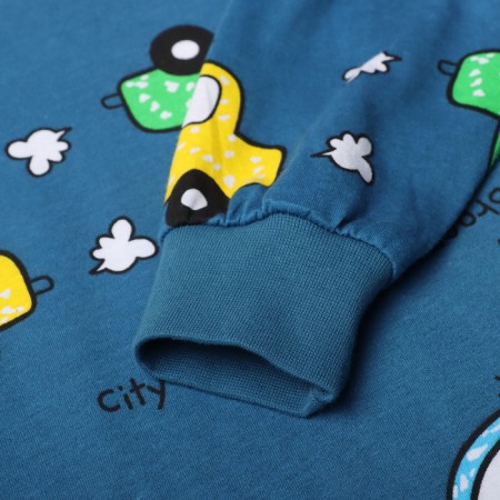 Pajamas for boys, jeans/cars, height 110 cm-2
