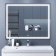 Mirror Uperwood Tanos, 100x80cm, LED backlight, sensory switch, anti -recovery