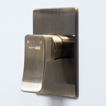 Shower mixer Wasserkraft Exter 1651, single -leaf, without watering can, without spout, bronze-2