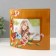 Photo frame glass "114ch-7" 10x15 cm, horizontal, col. orange