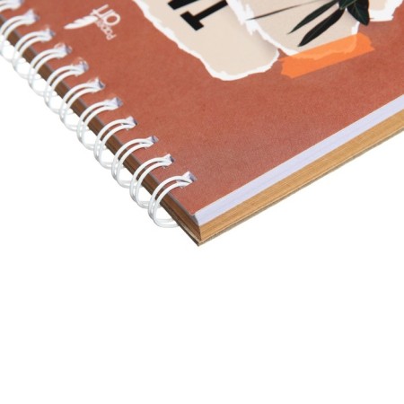 Sketchpad A5, 40 sheets on the crest, Be Free, 20 sheets -120 g/m2, 20 sheets -a whirling unit 100 g/m2, the craft cardboard cover, Soft -Touch lamination-2