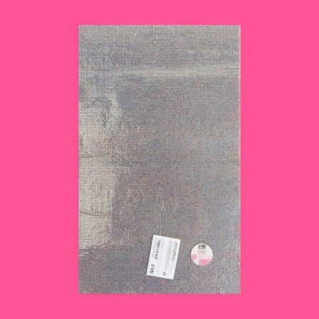 Rhinestones self -adhesive on the sheet, with holography, d = 2 mm, 40 × 24 cm, silver color-8