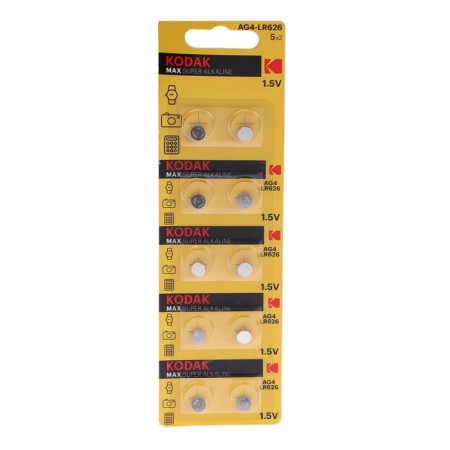 Alkalin battery Kodak, AG4 (G4, 377, LR626, LR66) -10BL, 1.5V, blister, 10 pcs.