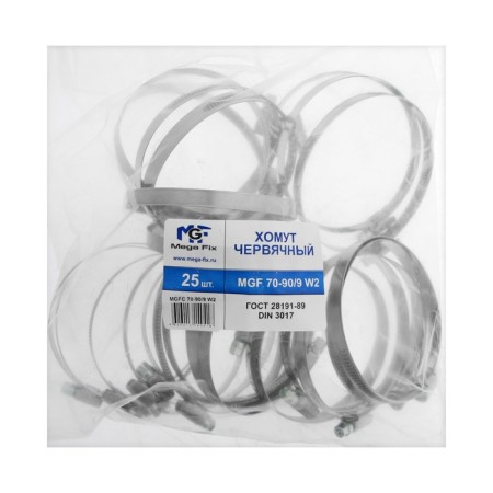 Chervyeric mgf clay, diameter 70-90 mm, tape width 9 mm, stainless steel-1