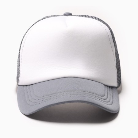 Baseball cap with minaku grid, color light gray, size 56-58-1