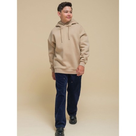 Sweatshirt for boys, height 104 cm, beige color-2