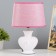Hertz desktop lamp E14 40W white-pink 23x15x34 cm Risalux