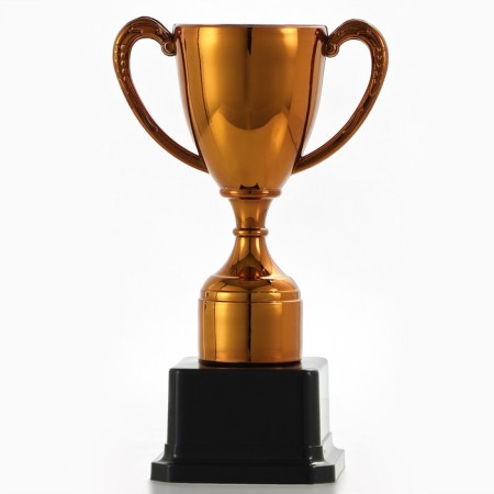 Cup 113, award figure, bronze, plastic stand, 17.7 x 10.5 x 7.5 cm.-2