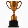 Cup 113, award figure, bronze, plastic stand, 17.7 x 10.5 x 7.5 cm.