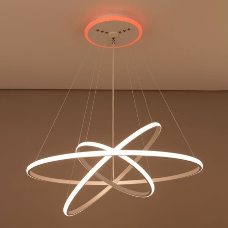 Suspended Citilux “Neon Smart” CL731A090E 80x80x40 cm, 3x36.7W, LED, white color-4