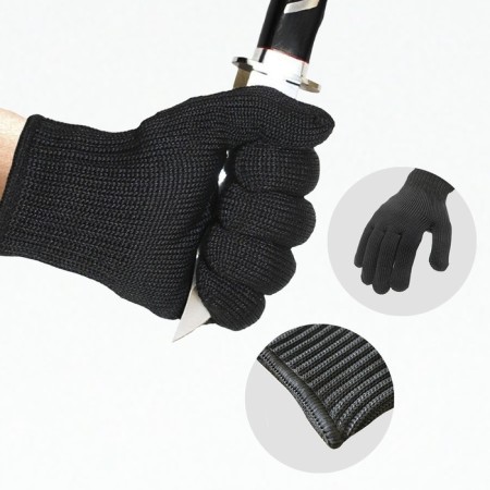 Gloves protecting from cuts, size - m, black