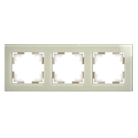 3-seater frame, glass, Stekker series Catherine, GFR00-7003-07, smoky