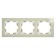3-seater frame, glass, Stekker series Catherine, GFR00-7003-07, smoky