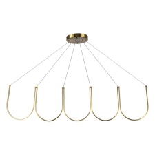 Suspension lamp ST LUCE. SL6202.213.01. Heit. 1x68 W, LED, 3000K, 2265 LM, 155x cm, Golden color