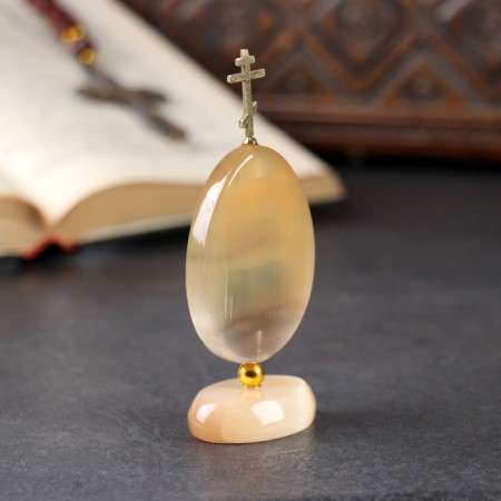 Egg with the Cross "Matron Moscow", Selenite-2