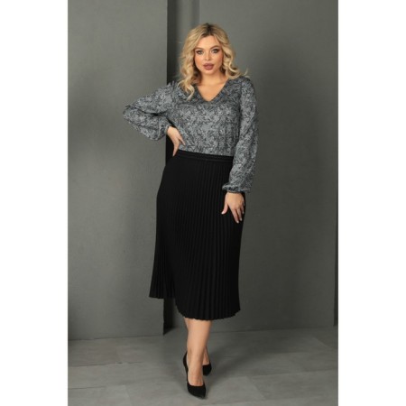 Women's dress, size 56, gray color-1