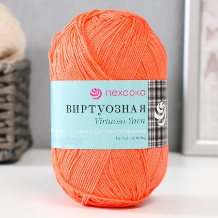 Yarn "virtuoso" 100% Mercerized cotton 330 m/100 g (396-navigation)